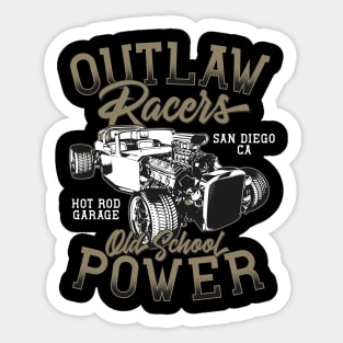 Outlan racers old school power Sticker